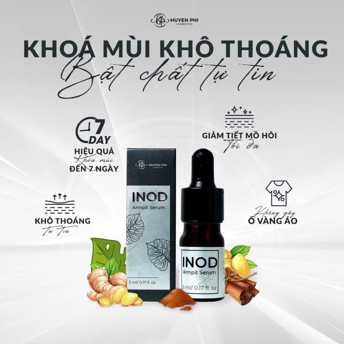 Serum Inod Huyền Phi chính hãng- giúp khử mùi hôi hiệu quả thành phần hoàn toàn từ thiên nhiên