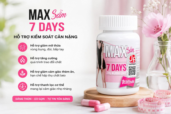Max Slim 7 Days – Hỗ Trợ Kiểm Soát Cân Nặng