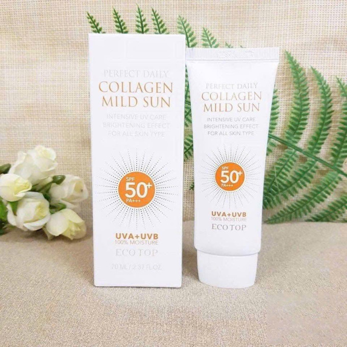Kem Chống Nắng Ecotop Perfect Daily Collagen Mild Sun SPF50+ PA+++