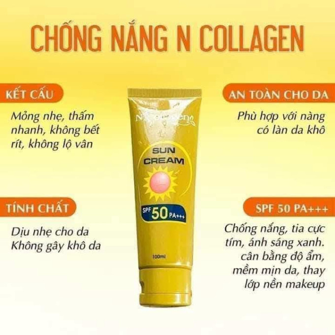 Điểm nổi bật của N-Collagen Sun Cream
