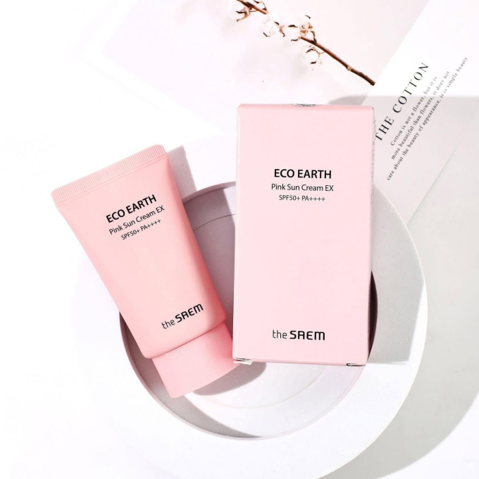 Kem chống nắng THE SAEM Eco Earth Pink Sun Cream EX