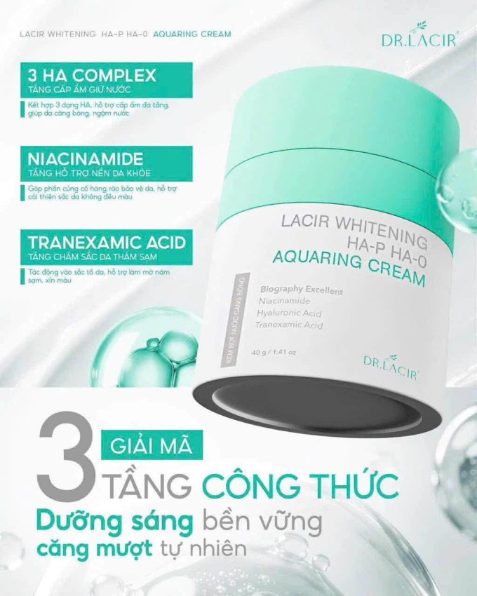 Kem dưỡng ban đêm Dr Lacir – Dưỡng ẩm cho làn da mềm mịn