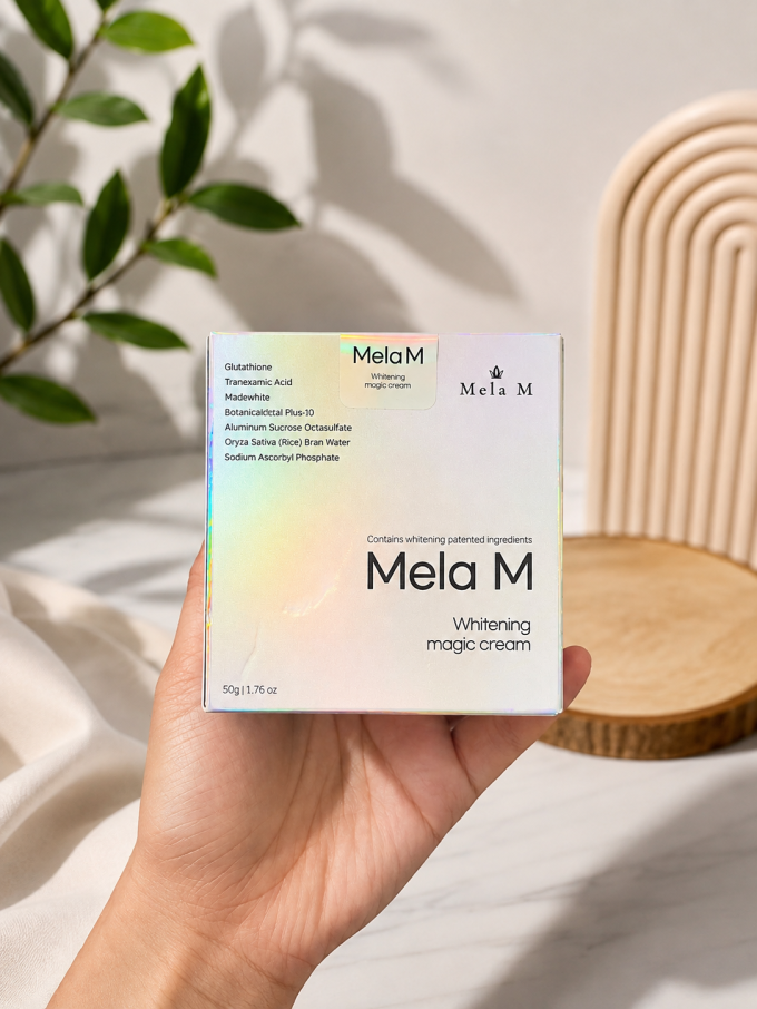 Kem Mela M chính hãng Hàn Quốc 50ml – Hỗ Trợ Dưỡng Sáng, Mờ Thâm Nám