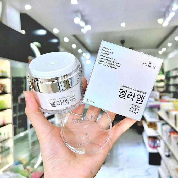 Kem Mela M chính hãng Hàn Quốc 50ml – Hỗ Trợ Dưỡng Sáng, Mờ Thâm Nám