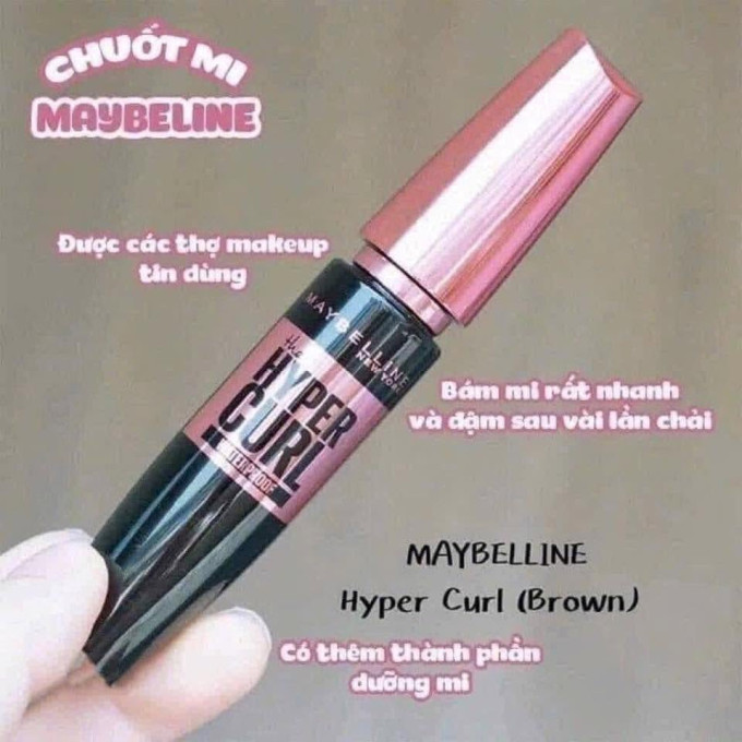 Mascara Maybelline Hyper Curl Waterproof 9.2ml – Tạo Mi Cong Đẹp, Lâu Trôi