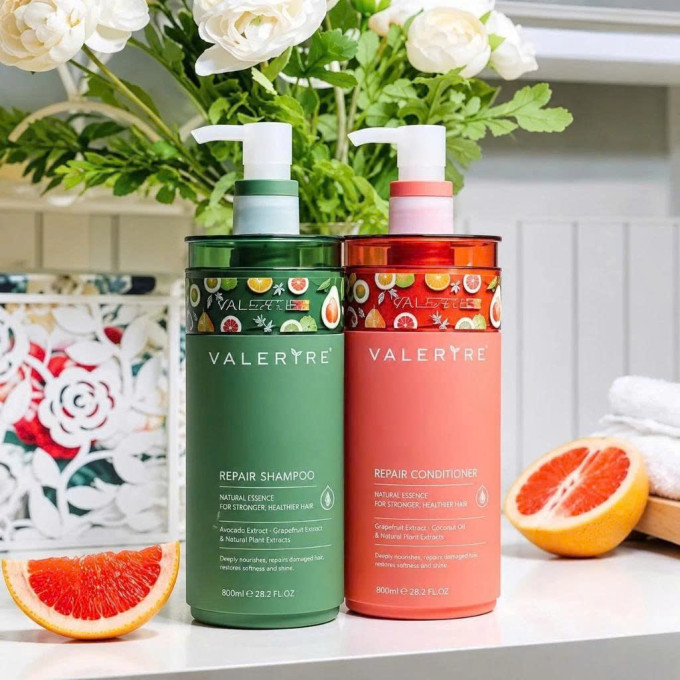 Dầu Gội Xả Bưởi Valert Grapefruit 850ml – Hỗ Trợ Giảm Rụng, Dưỡng Tóc Mềm Mượt