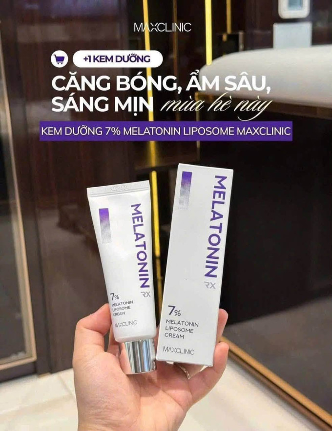 Kem Dưỡng 7% Melatonin Liposome Maxclinic 50ml – Dưỡng Ẩm, Hỗ Trợ Làm Sáng Da