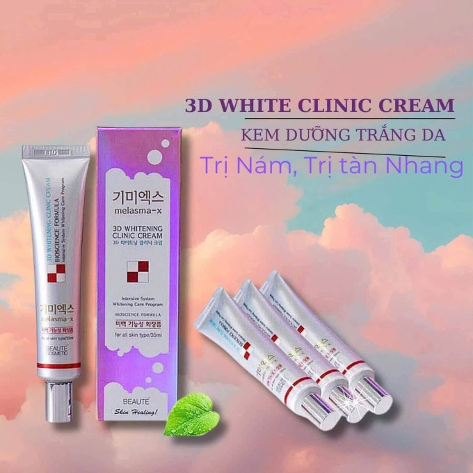 Kem Nám 3D Melasma-X 3D Whitening Clinic Cream 40ml Hàn Quốc